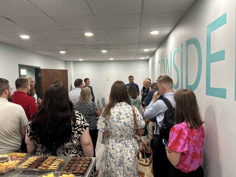 Guests at the Tight Technologies open house